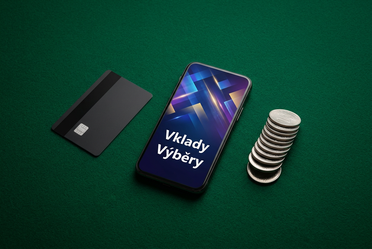 Ilustrace různých platebních metod včetně chytrého telefonu a karet bez loga